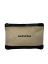 【中古】BALENCIAGA◆クラッチバッグ/コットン/CRM/420407【バッグ】