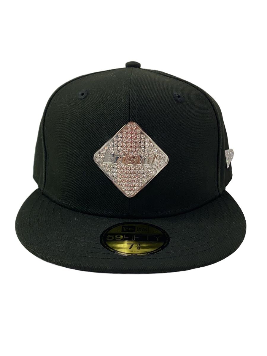 【中古】NEW ERA◆キャップ/7 3/8/コットン/BLK/無地/メンズ/RN11493 CA40289 FCRB-240144【服飾雑貨他】