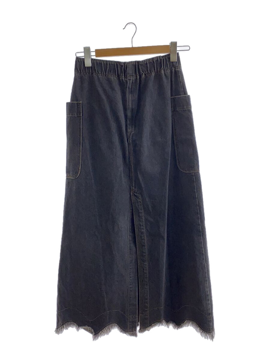 【中古】GRACE CONTINENTAL◆デニムロングスカート/012213 21102-00/バックスリット50cm/【レディースウェア】