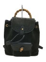 【中古】GUCCI◆リュック/レザー/BLK/003.1956.0030/色褪せ、角スレ有/【バッグ】