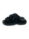 【中古】BOTTEGA VENETA◆スナップスライドサンダル/サンダル/39/BLK/黒【シューズ】