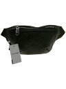 【中古】GUCCI◆ベルトバッグ_GGエンボス/レザー/カーキ【バッグ】