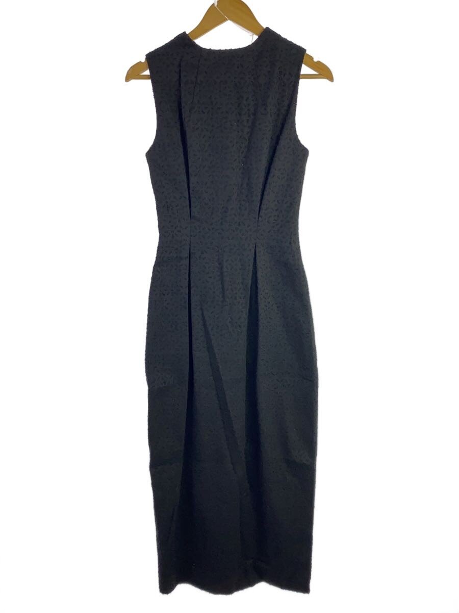 AMERI◆25SS/ORIGINAL PUNCHING CHINO DRESS/S/コットン/BLK/0125105920440