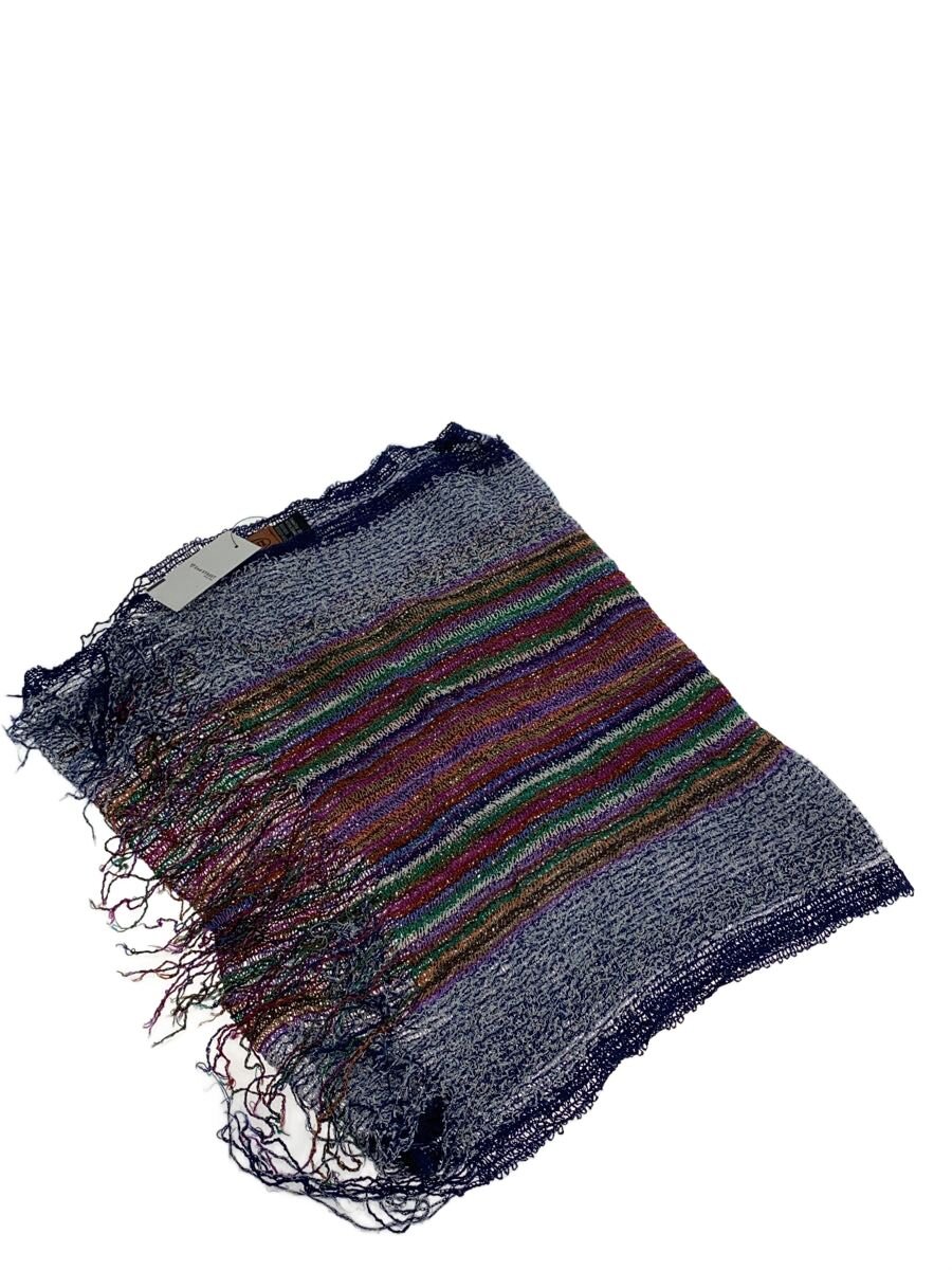 【中古】MISSONI◆ストール/レーヨン/マルチカラー/ストライプ/レディース【服飾雑貨他】