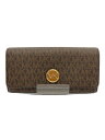 【中古】MICHAEL KORS◆長財布/レザー/BRW/総柄/レディース/DI-1811【服飾雑貨他】(4)