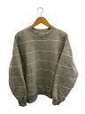 【中古】FARAH◆スウェット/XL/コットン/GRY/ボーダー//【メンズウェア】(4)