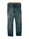 【中古】HELMUT LANG JEANS◆90s後期/Painter Jean Archive/本人期/30/デニム/インデイゴ/ペンキ【メンズウェア】
