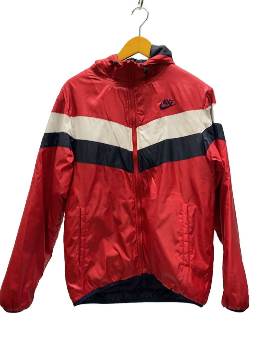 【中古】NIKE◆ダウンジャケット/L/ポリエステル/RED/h80509a40【メンズウェア】