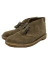 【中古】Clarks◆チャッカブーツ/UK9/BEG/スウェード/15522【シューズ】
