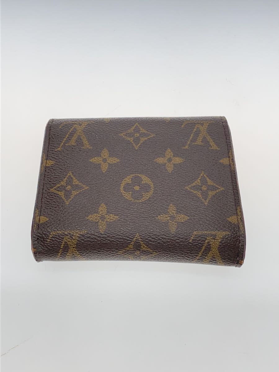 【中古】LOUIS VUITTON◆ポルト・フォイユ・アリアンヌ_モノグラム・キャンバス_BRW_フューシャ/PVC/BRW/総柄/レディース【服飾雑貨他】