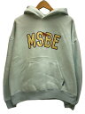 【中古】MSB(My Suger Babe)◆マイシュガーベイブ/パーカー/L/コットン/ブルー/プリント/MS1254【メンズウェア】