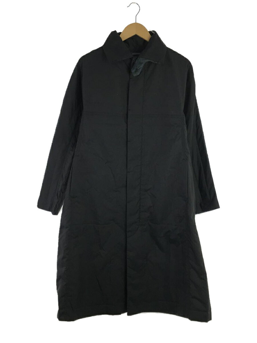 【中古】PLEATS PLEASE ISSEY MIYAKE◆コート/--/ナイロン/BLK【レディースウェア】