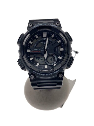 【中古】CASIO◆クォーツ腕時計_その他/アナログ/BLK【服飾雑貨他】 【中古】CASIO◆クォーツ腕時計_その他/アナログ/BLK【服飾雑貨他】