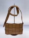 【中古】BOTTEGA VENETA◆カセット/クロスボディ/マキシイントレチャート/578004/ショルダーバッグ/羊革/CML//【バッグ】