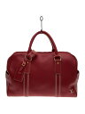 【中古】LOUIS VUITTON◆キャリーオール_トバゴレザー_RED/レザー/RED【バッグ】(4)