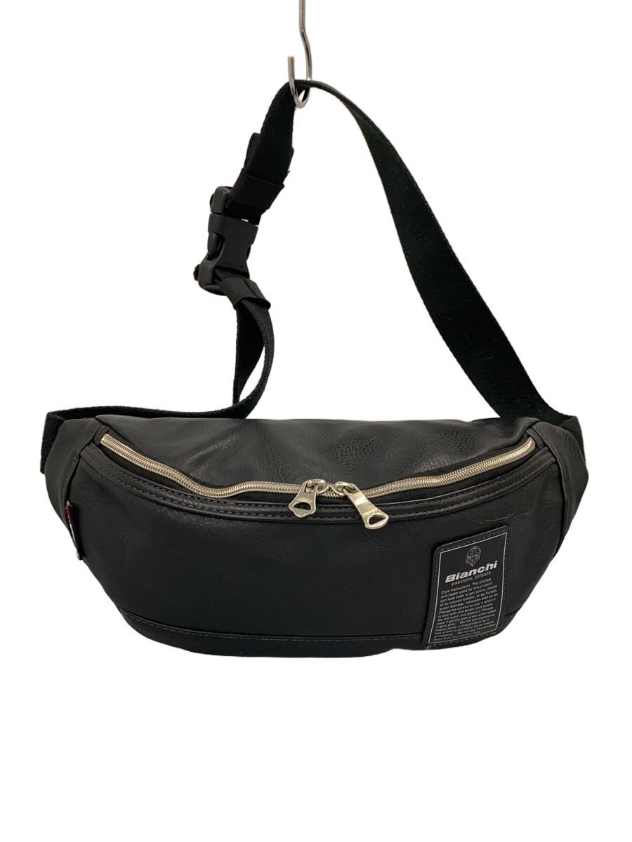 【中古】BIANCHI◆ウエストバッグ/--/BLK【バッグ】