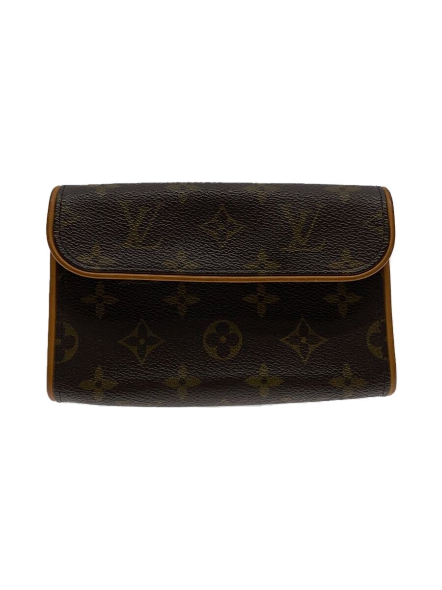【中古】LOUIS VUITTON◆ポシェット・フロランティーヌ_モノグラム・キャンバス_BRW/PVC/BRW/総柄【バッグ】