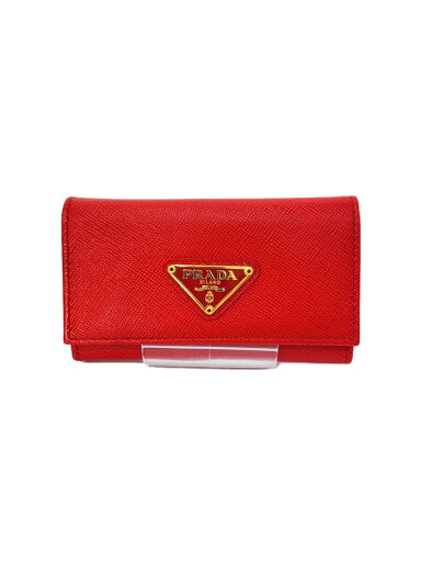 【中古】PRADA◆キーケース/レザー/RED/レディース/1M0222【服飾雑貨他】 【中古】PRADA◆キーケース/レザー/RED/レディース/1M0222【服飾雑貨他】