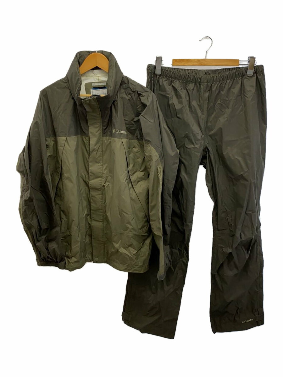 【中古】Columbia◆セットアップ/XL/ナイロン/KHK/PM0091【メンズウェア】