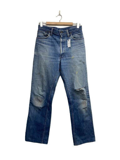 【中古】Levi’s◆70s/ボタン裏6/42TALON/左足側面縫目ホツレ/裾直し済/36/コットン/IDG/517【メンズウェア】 【中古】Levi’s◆70s/ボタン裏6/42TALON/左足側面縫目ホツレ/裾直し済/36/コットン/IDG/517【メンズウェア】