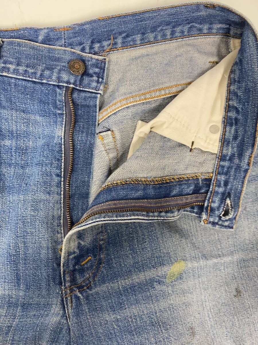 【中古】Levi’s◆70s/ボタン裏6/42TALON/左足側面縫目ホツレ/裾直し済/36/コットン/IDG/517【メンズウェア】