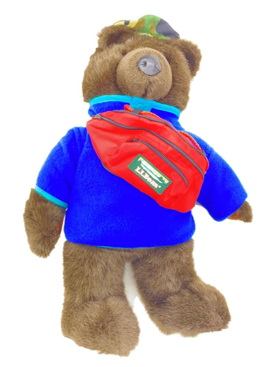 【中古】L.L.Bean◆インテリア雑貨/くまの置物/ベア/フリース/ウエストポーチ【家電・ビジュアル・オー..