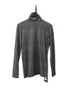 【中古】th products◆Tweed Printed Turtleneck/ gr/2/ポリエステル/GRY/無地/2302-t03-m2【メンズウェア】
