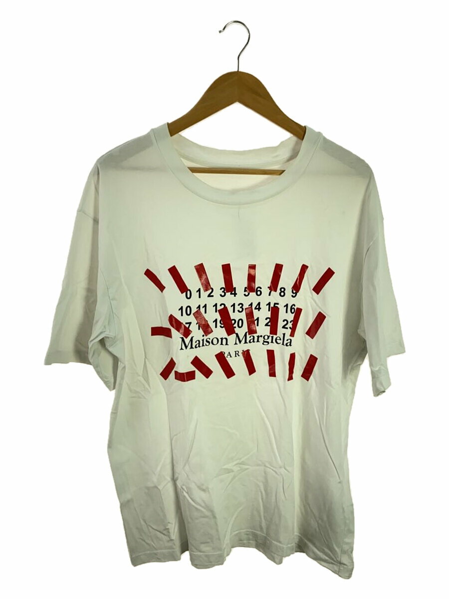 【中古】Maison Margiela◆21ss/フロントカレンダープリント/Tシャツ/44/コットン/WHT/S30GC0731 S23935【メンズウェア】