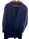 【中古】BEAUTY&YOUTH UNITED ARROWS◆21AW/リバー メルトン バルーンコート/チェスター/L/ウール/ネイビー/無地/1225-105-9469【メンズウェア】