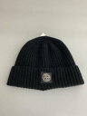 【中古】STONE ISLAND◆BERRETTO RWS/ニットキャップ/XL/ウール/BLK/メンズ/8115n10b5【服飾雑貨他】