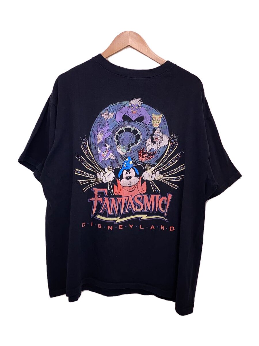 【中古】Disney VINTAGE◆90s/Tシャツ/one/コットンヴィランズ/fantasmic！/袖裾シングルステッチ/USA製【メンズウェア】