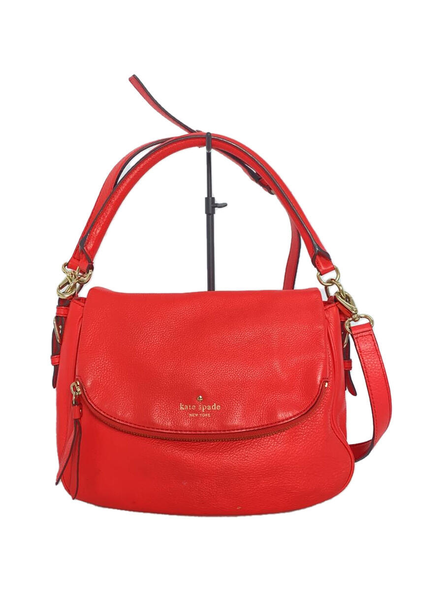 【中古】kate spade new york◆ショルダーバッグ/PXRU5153/ハンドバッグ/2WAY/レッド【バッグ】