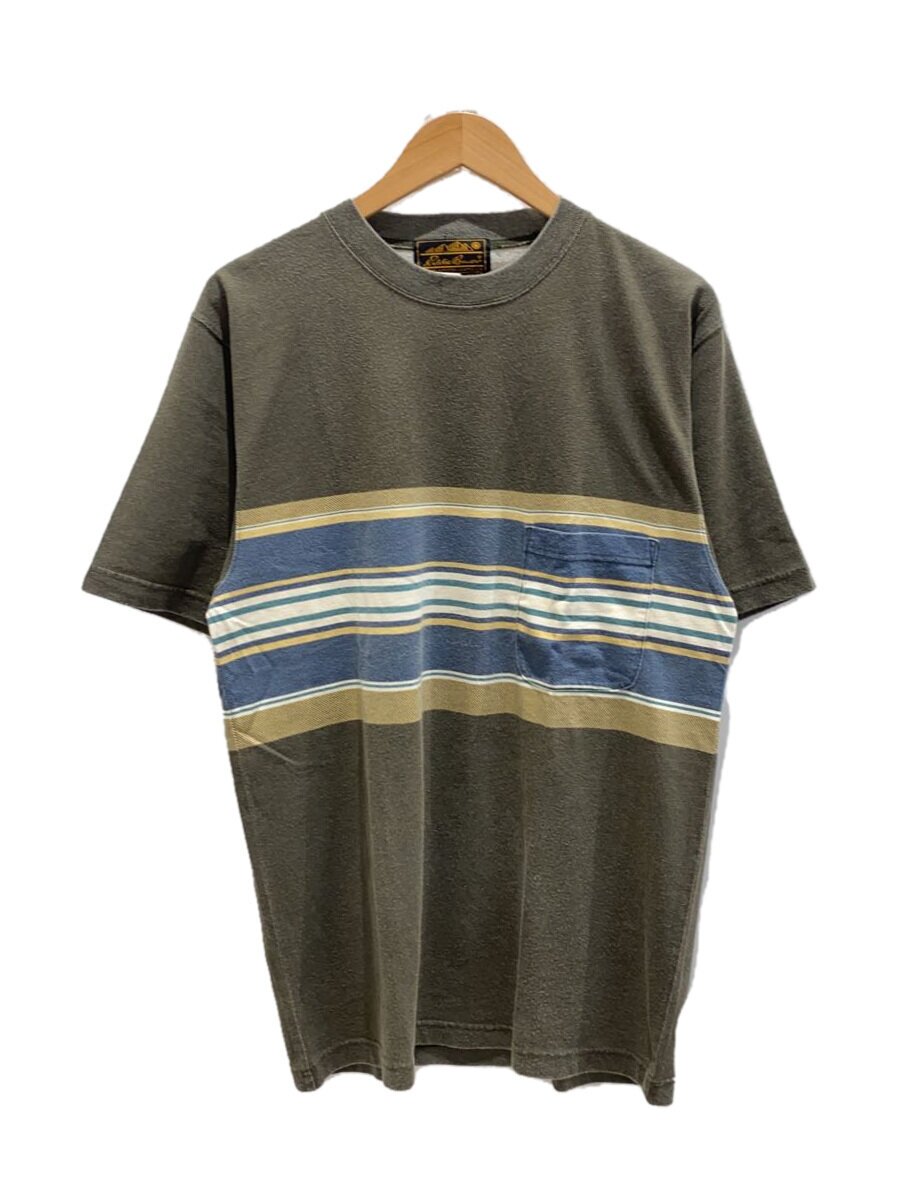 Rakuten - 【中古】EDDIE BAUER◆Tシャツ/S/コットン/KHK【メンズウェア】