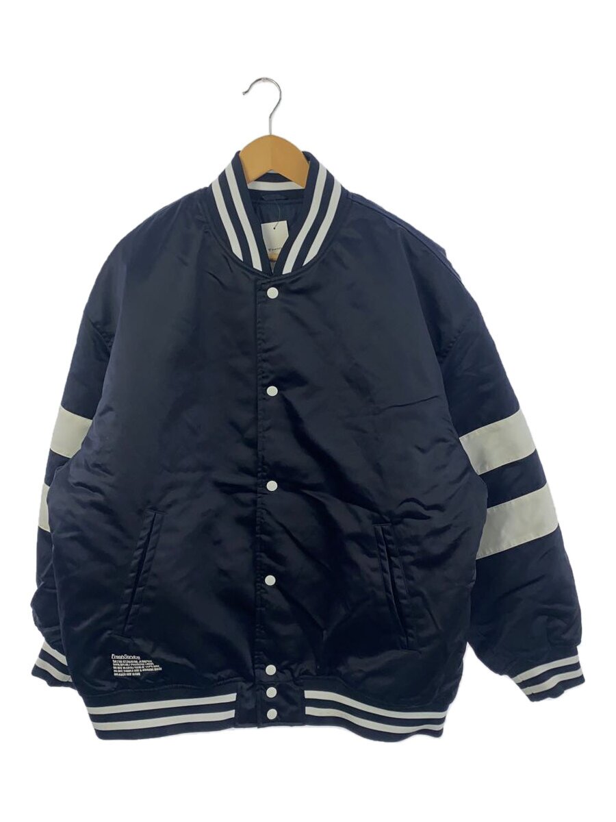 FreshService◆SATIN STADIUM JUMPER/L/ナイロン/NVY/無地/FSW-22-CT_191