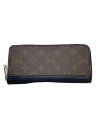 【中古】LOUIS VUITTON◆ウォレットヴェルティカル/M60109/長財布/レザー/BRW/総柄/レディース【服飾雑貨他】