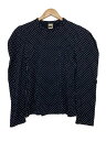 【中古】holiday◆24AW/DOT PUFF SLEEVE TOPS/トップス/one/コットン/NVY/ドット/24201009【レディースウェア】