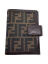 【中古】FENDI◆ズッカ/手帳カバー/--/BRW/ストライプ/メンズ【服飾雑貨他】(3)