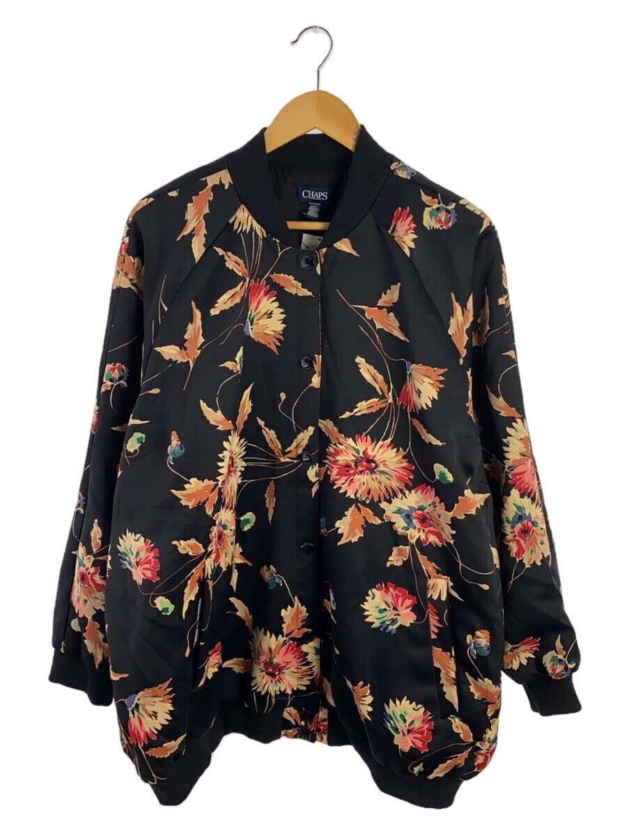 【中古】CHAPS RALPH LAUREN◆ジャケット/3X/--/ポリエステル/BLK【メンズウェア】