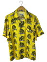 【中古】Fucking Awesome◆半袖シャツ/M/レーヨン/YLW/総柄【メンズウェア】(4)