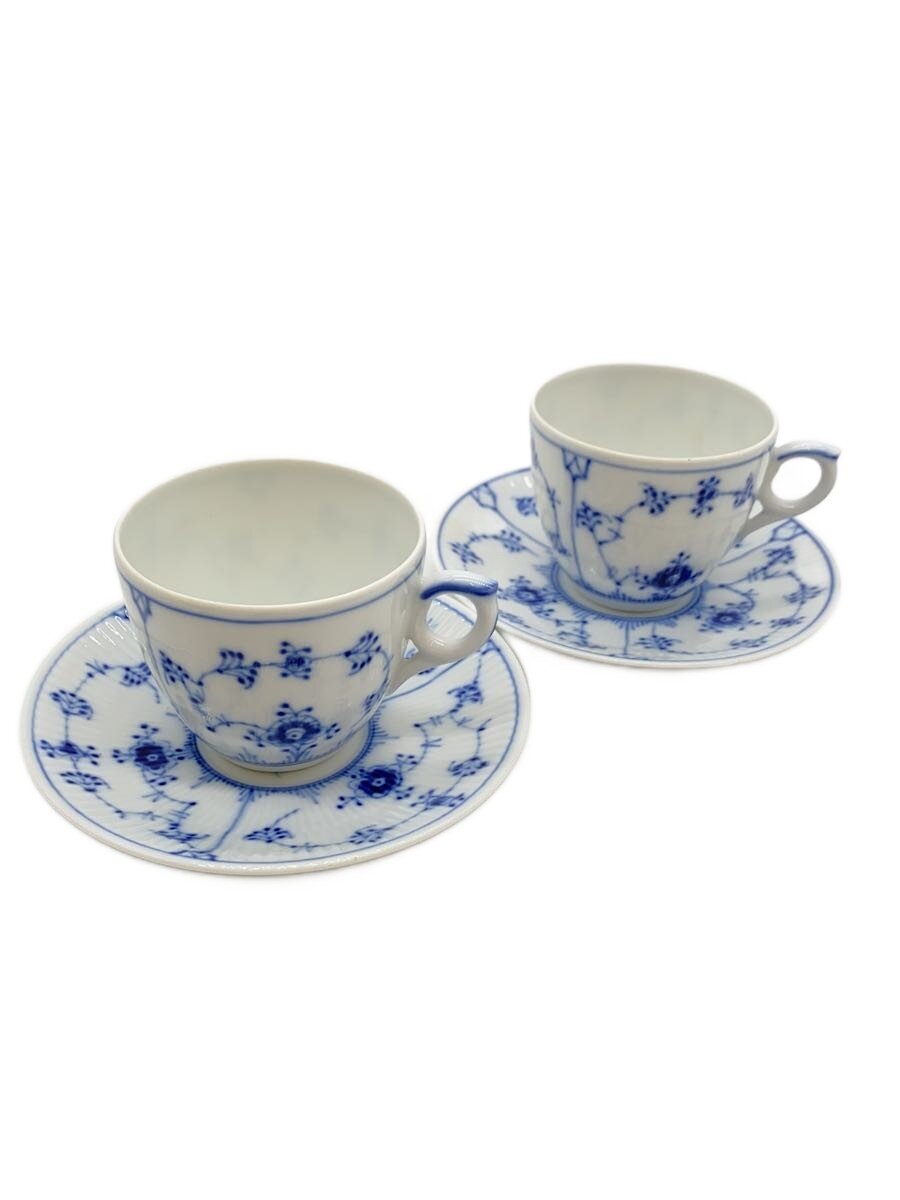 【中古】ROYAL COPENHAGEN◆カップ&ソーサー/4点セット/WHT//【キッチン用品】