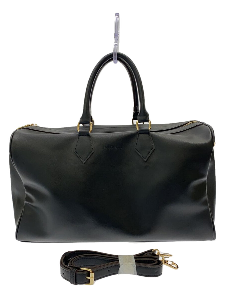 【中古】RANDEBOO◆ボストンバッグ/--/BLK/無地/2WAY【バッグ】
