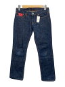 【中古】EVISU◆ボトム/28/デニム/IDG/無地【レディースウェア】