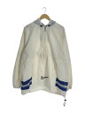【中古】NIKE◆ジャケット/XL/ナイロン/WHT/ハーフジップ/汚れ有【メンズウェア】