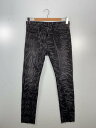 【中古】TAKAHIROMIYASHITA TheSoloist.◆ボトム/30/コットン/BLK/総柄/0009SS20【メンズウェア】
