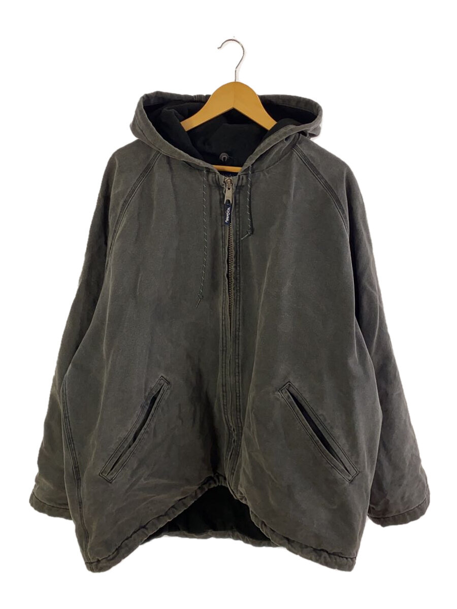 【中古】NAUTICA◆ジャケット/XL/コットン/GRY/無地/213-1518【メンズウェア】