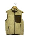 【中古】patagonia◆CLASSIC RETRO-X VESTS/ベスト/ポリエステル/BEG/無地/23046F0【メンズウェア】(4)