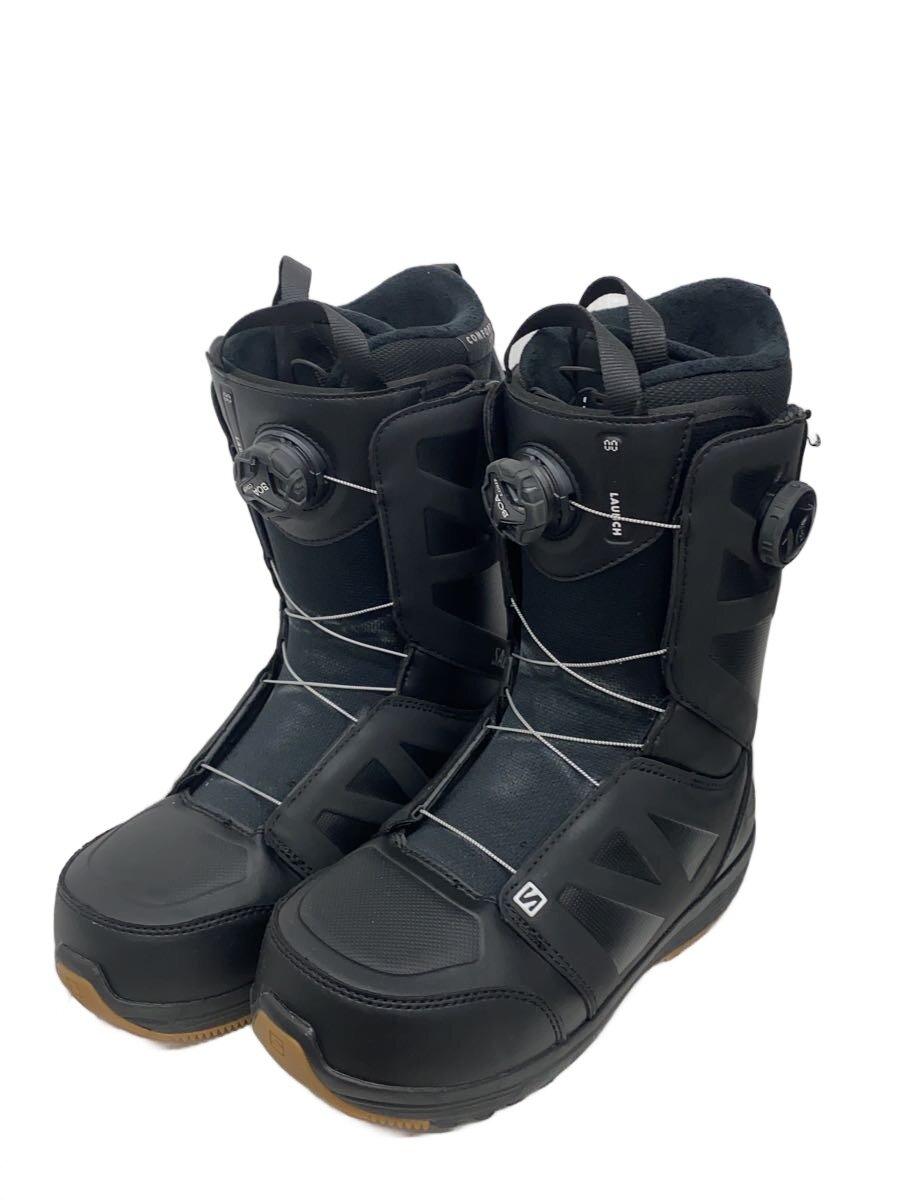 【中古】salomon◆LAUNCH BOA SJ/24-25モデル/スノーボードブーツ/26.5cm/BOA/BLK/415526【スポーツ】