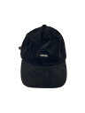 【中古】NEIGHBORHOOD◆CORD DAD CAP/FREE/コットン/BLK/無地/メンズ/222YGNH-HT06//【服飾雑貨他】