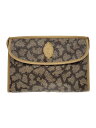 【中古】YVES SAINT LAURENT◆クラッチバッグ/--/BRW/アニマル【バッグ】