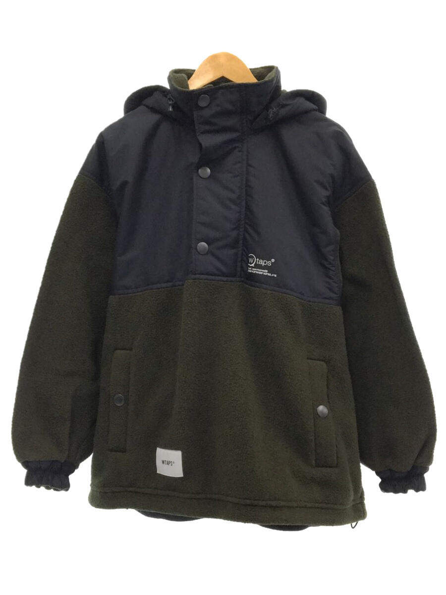 【中古】WTAPS◆フリースジャケット/X02/ポリエステル/KHK/212tqdt-jkm02【メンズウェア】